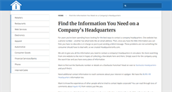 Desktop Screenshot of headquartersinfo.com