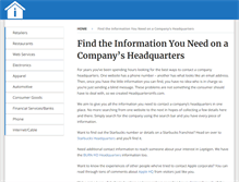 Tablet Screenshot of headquartersinfo.com